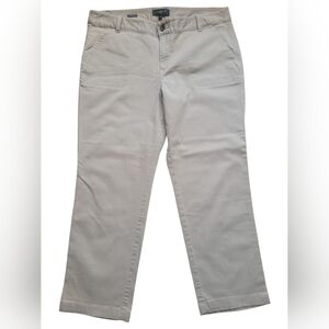 Talbots Craft Women's Straight Leg Jeans in Light Beige Sz 14p